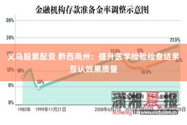 义乌股票配资 黔西南州：提升医学检验检查结果互认效果质量