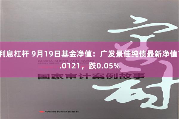 利息杠杆 9月19日基金净值：广发景佳纯债最新净值1.0121，跌0.05%