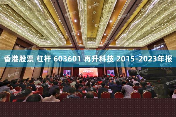 香港股票 杠杆 603601 再升科技 2015-2023年报