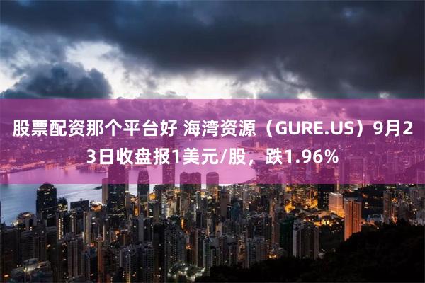 股票配资那个平台好 海湾资源（GURE.US）9月23日收盘报1美元/股，跌1.96%