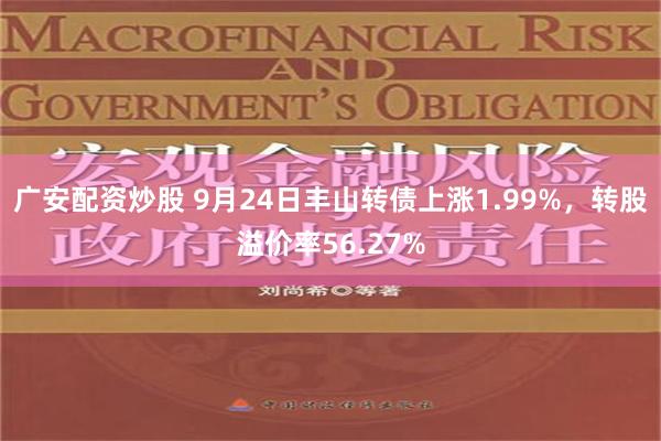 广安配资炒股 9月24日丰山转债上涨1.99%，转股溢价率56.27%